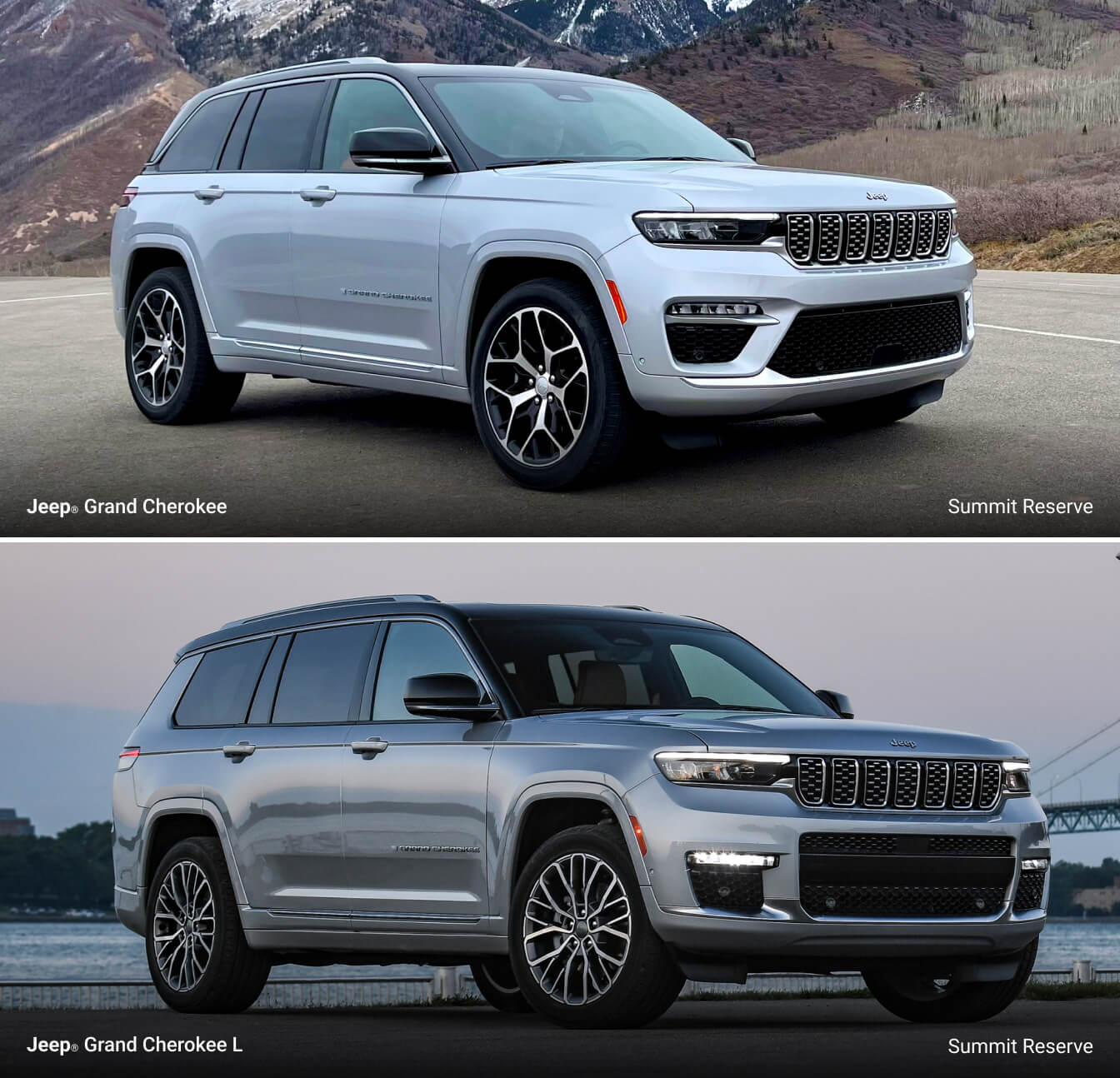 Jeep Grand Cherokee and Grand Cherokee L Trim Levels