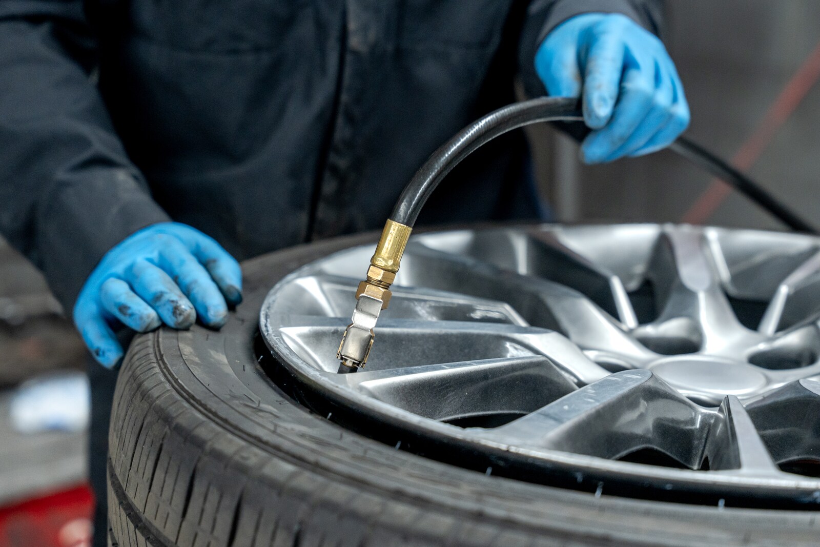 Tire service and rotation at Bergey's Kia.