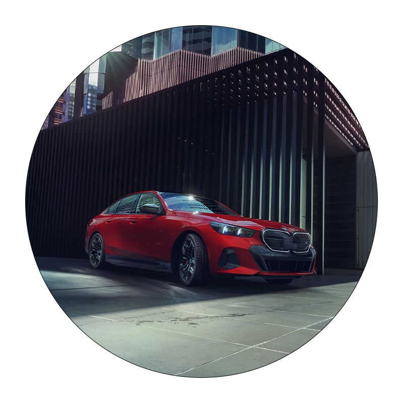 All-Electric BMW i5 in Fire Red at Berkshire BMW in Pittsfield, MA
