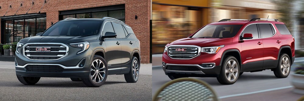 2018 GMC Terrain vs 2018 GMC Acadia