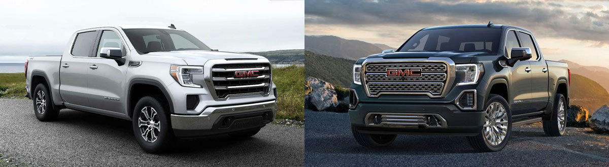 2021 GMC Sierra 1500 SLE vs 2021 GMC Sierra 1500 Denali