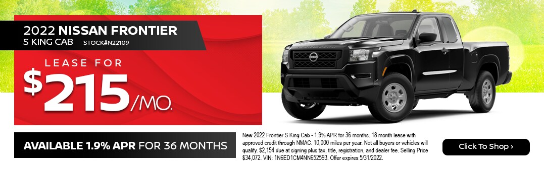 Bernardi Nissan_SP_2022 Frontier S King Cab_1077x336_May'22_.png