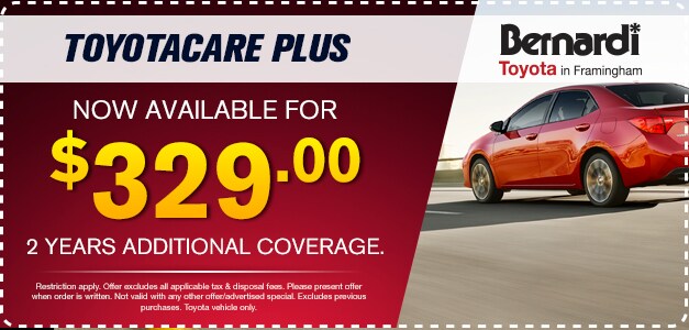 TOYOTA-CARE-PLUS.jpg
p.p1 {margin: 0.0px 0.0px 0.0px 0.0px; font: 12.0px Helvetica}
ToyotaCare Plus Now Available For $329 2 Years of Additional Coverage