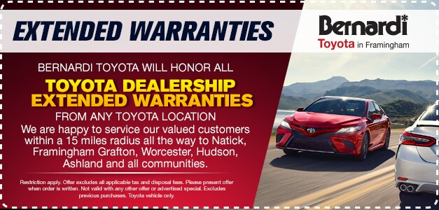 EXTENDED-WARRANTIES-SPECIAL.jpg Bernardi Toyota Will Honor All Toyota Dealership Extended Warranties