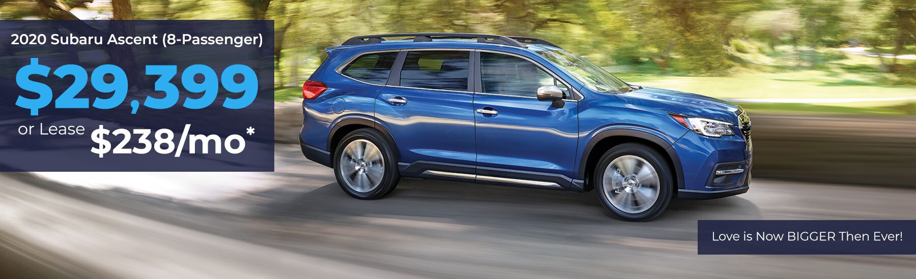 2020 Subaru Ascent 8 Pass