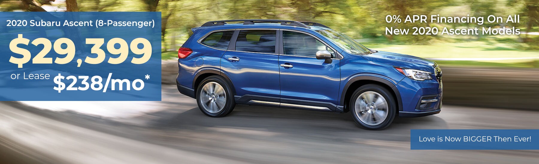2020 Subaru Ascent 8 Pass