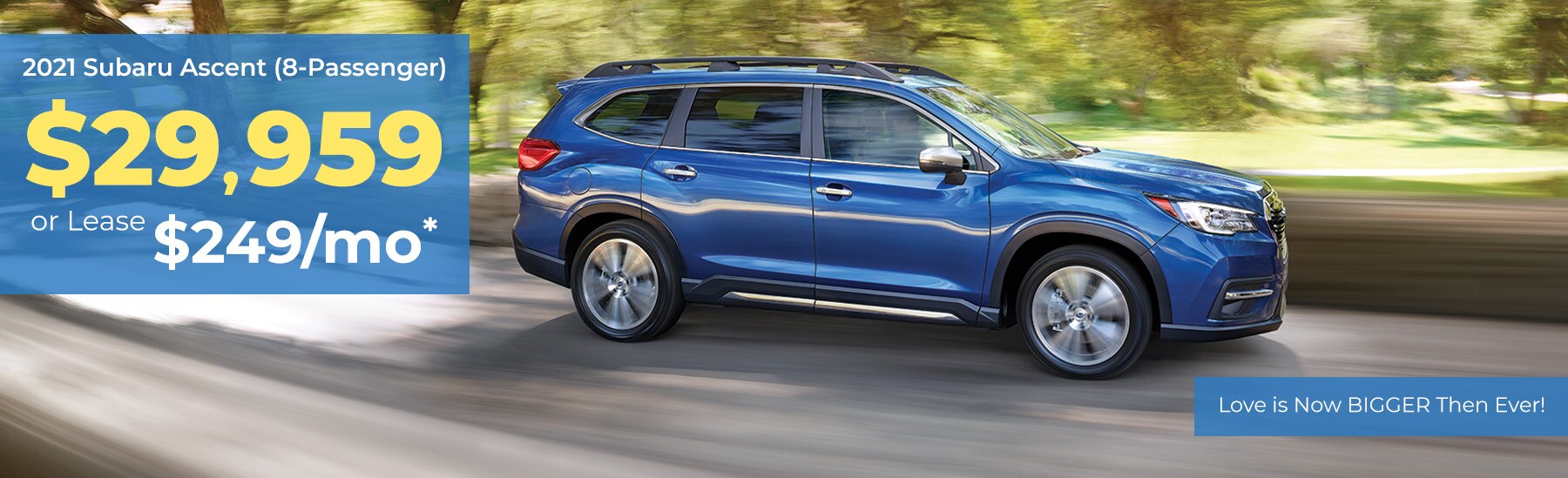 2021 Subaru Ascent 8 Pass
