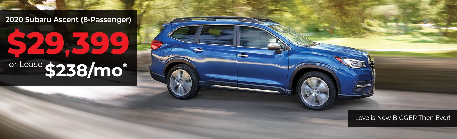 2020 Subaru Ascent 8 Pass