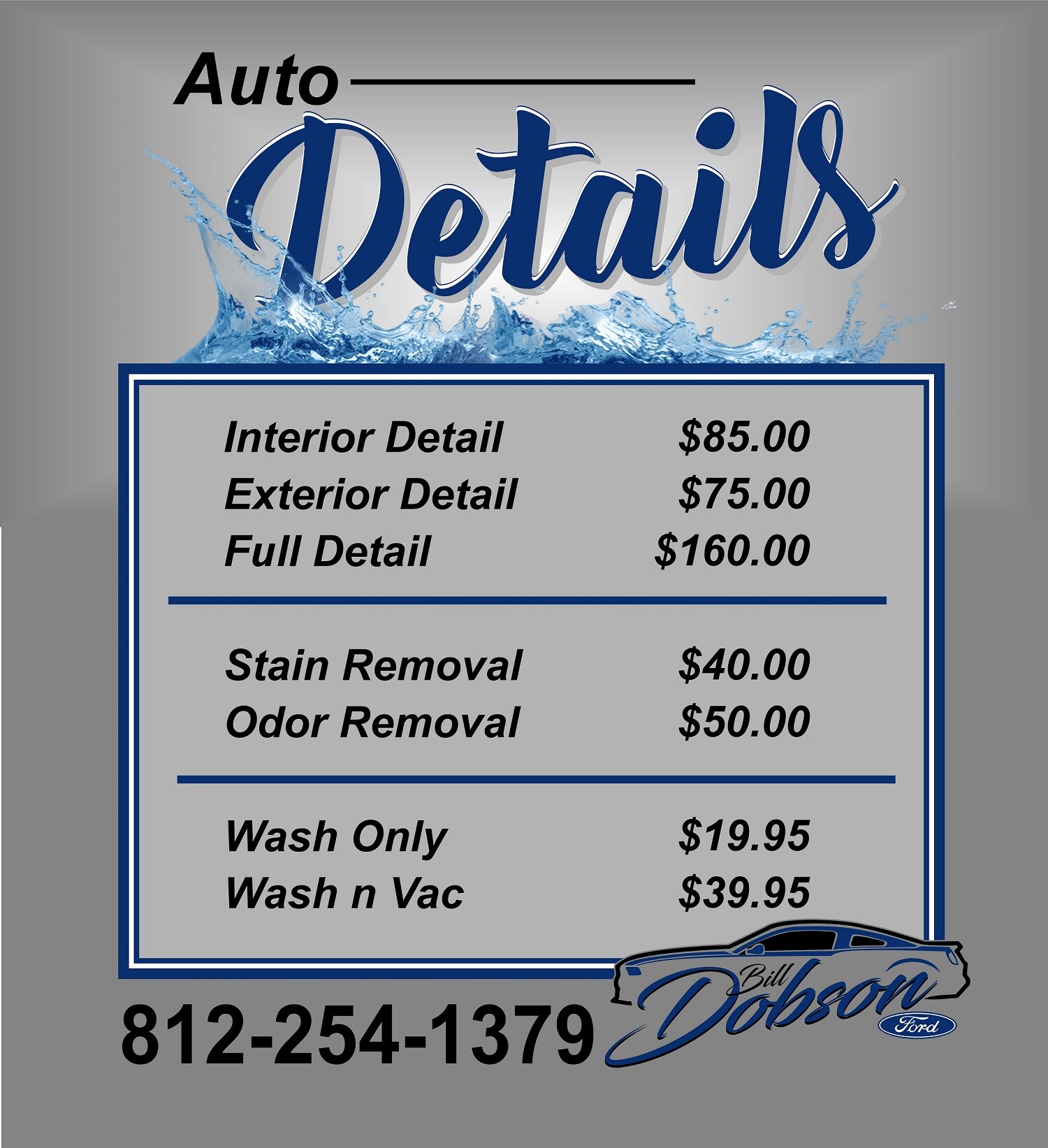 Bill Dobson Ford Detail & Graphic Bill Dobson Ford Detail & Graphic in Washington, IN