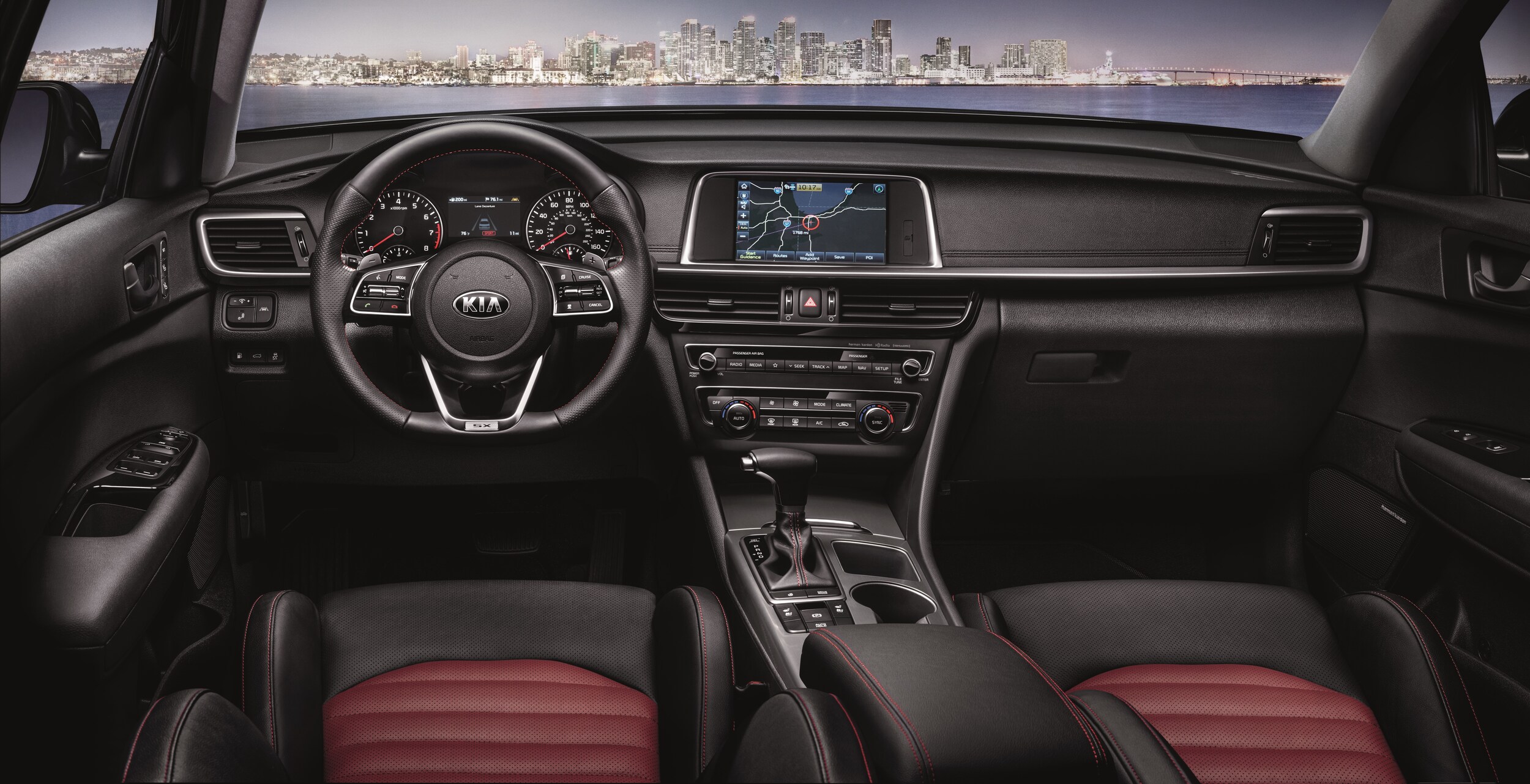 2020 Kia Optima interior technology view
