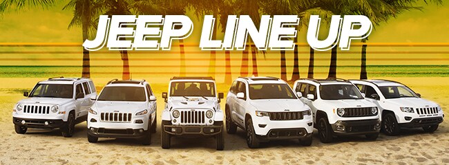 Jeep Line Up in Ashland, OH at Bill Harris CDJR