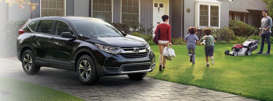 Test drive a Honda with sensing technology today A family coming home safely in the Honda Odyssey