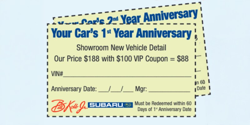 Anniversary Coupons