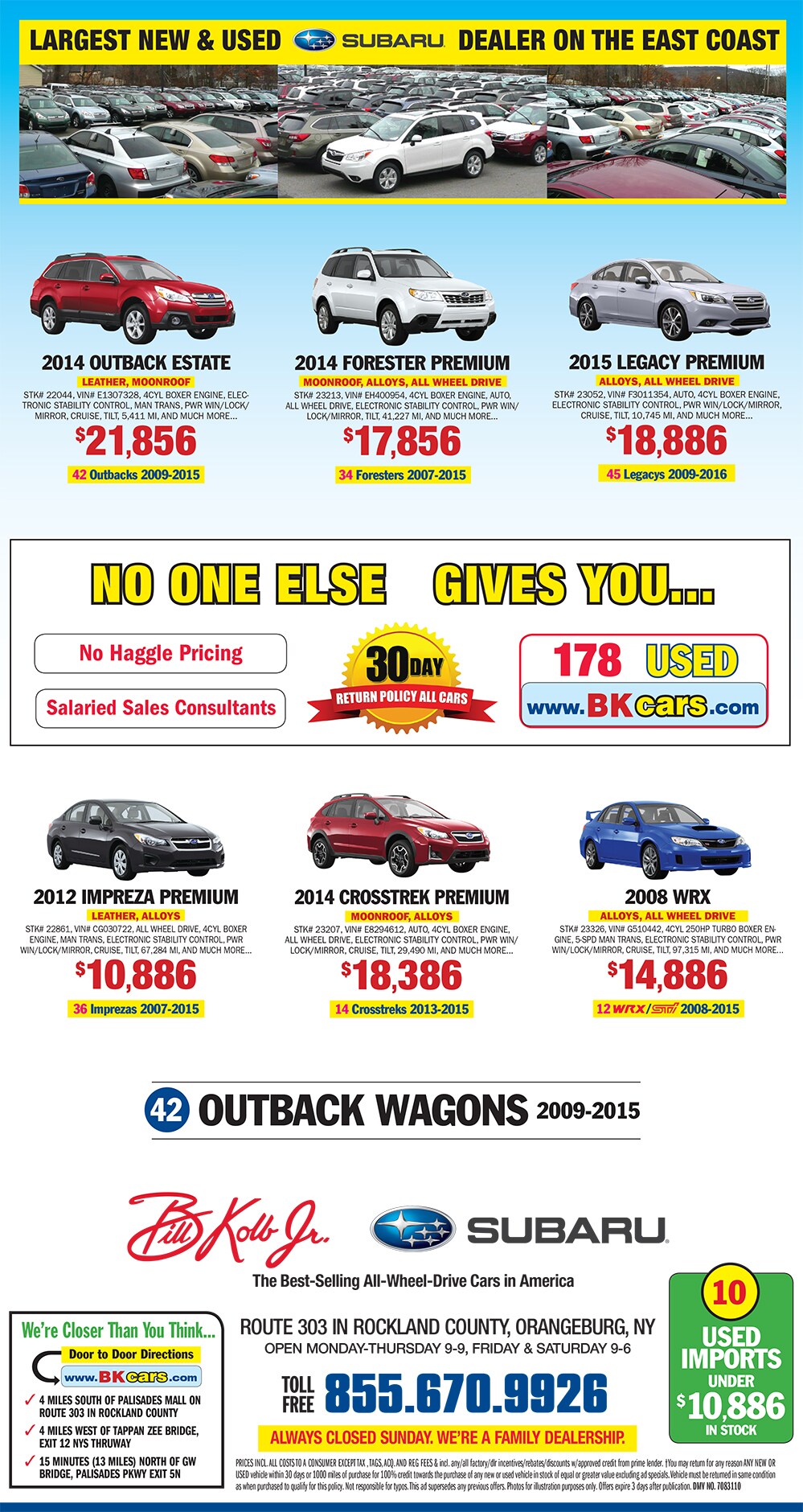 Bill kolb subaru coupons