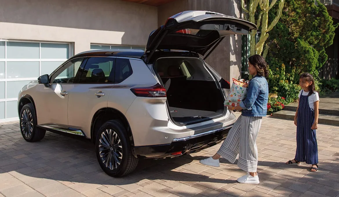 2026 Nissan Rogue Rock Creek cargo area, trunk space for gear