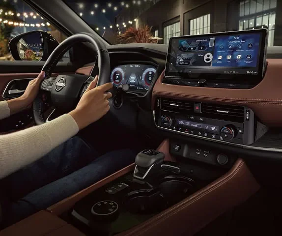 2026 Nissan Rogue digital dashboard and center touchscreen