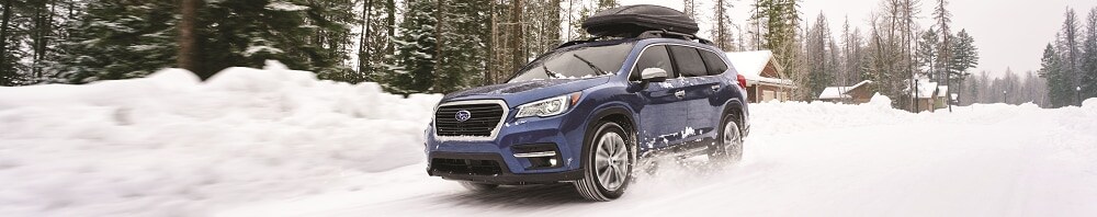 Subaru Ascent Driving Through Winter Snow