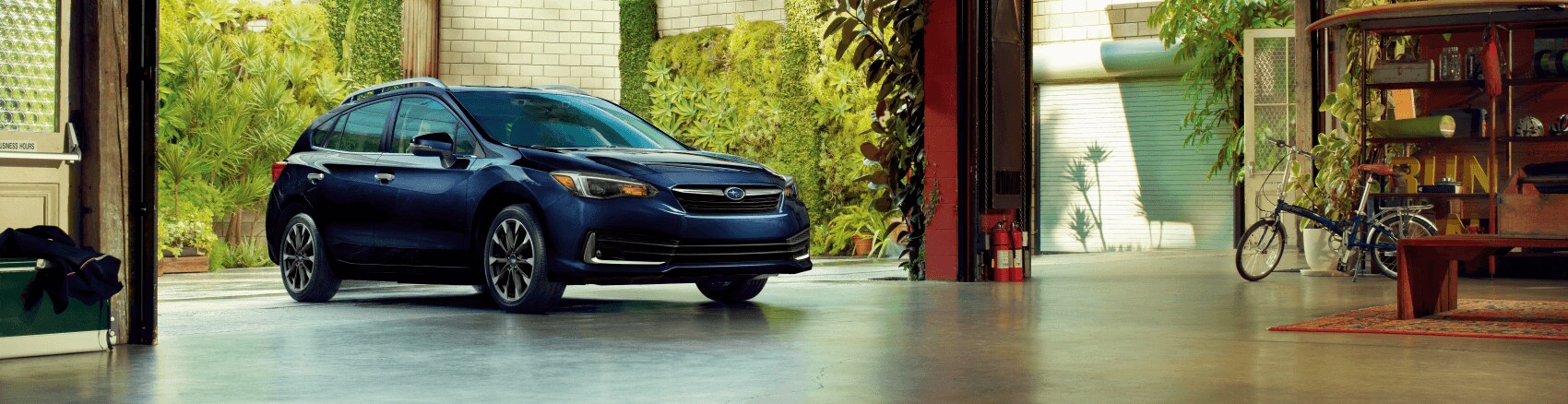 2020 Subaru Impreza Sport Hatchback Blue Garage