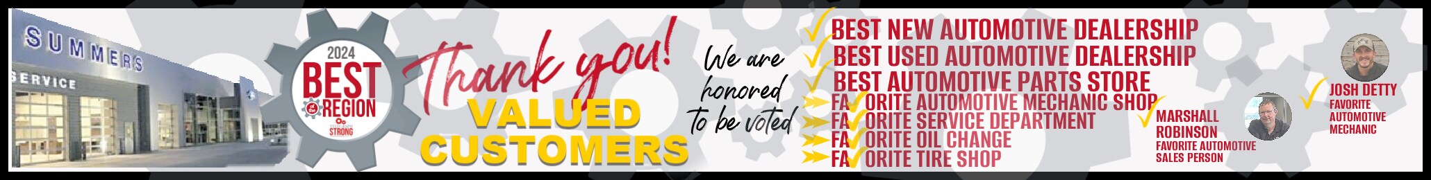 Thank You Valued Customers