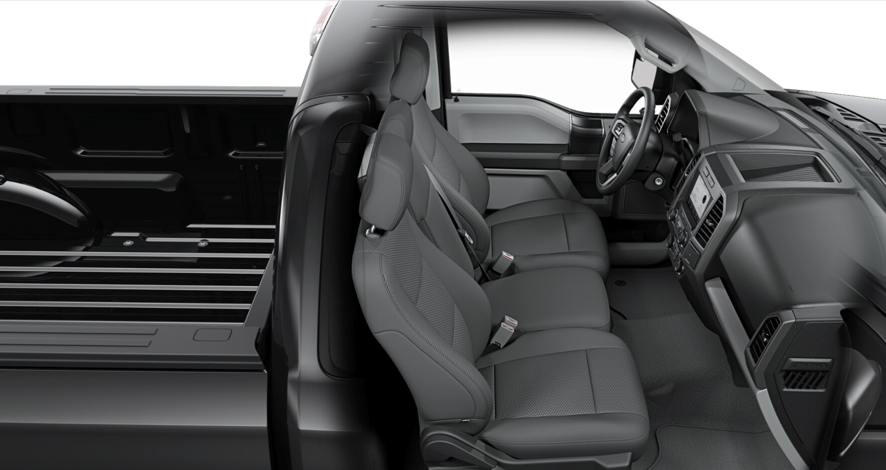 2020 Ford F-150 XLT Side View Interior Seating