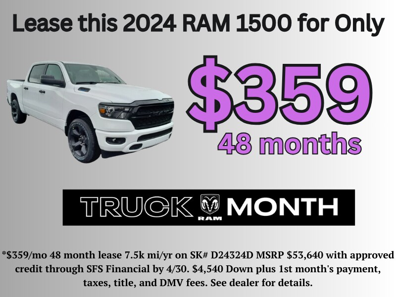 April Specials Cobleskill Chrysler Dodge Jeep Ram