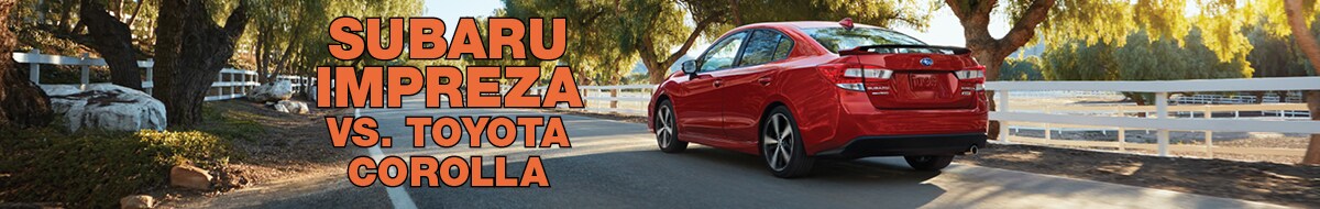 Subaru Impreza vs. Toyota Corolla at Bird Road Subaru