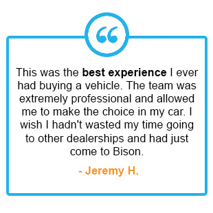 Bison Ford Testimonial