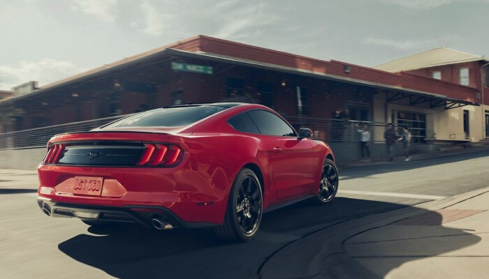 The sleek exterior of the 2019 Ford Mustang