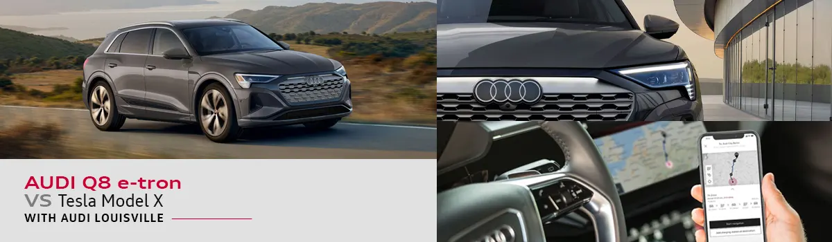 2024 Audi Q8 e-tron vs Tesla Model X | Audi Louisville
