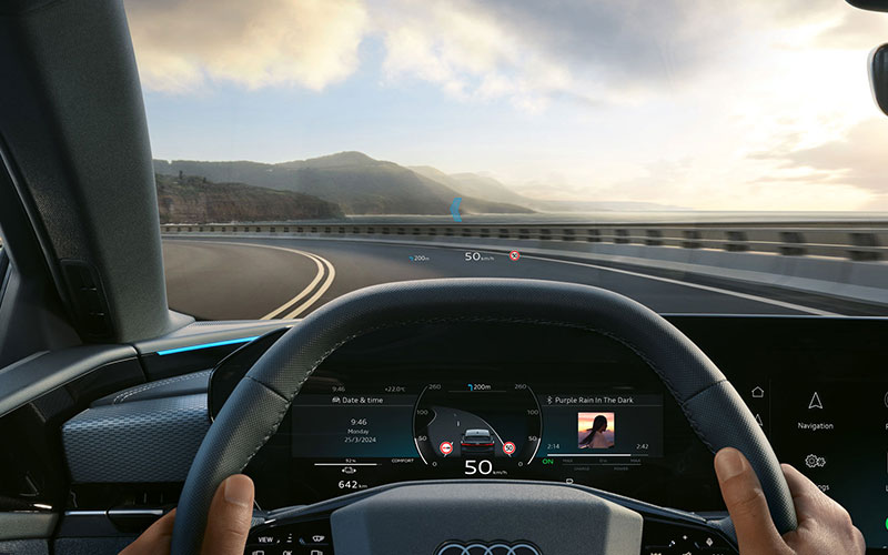 Audi A6 Sportback e-tron Head-Up Display