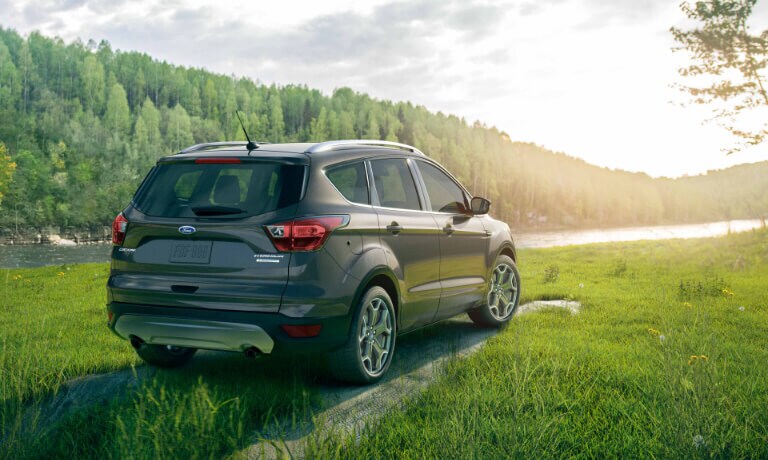 2019 Ford Escape parked on grass by remote lake