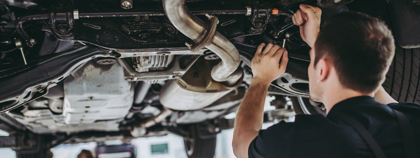 Mechanic Servicing Vehicle