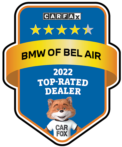 BMW of Bel Air Recognized as a CARFAX Top-Rated Dealer 2022 CARFAX Top-Rated Dealer badge