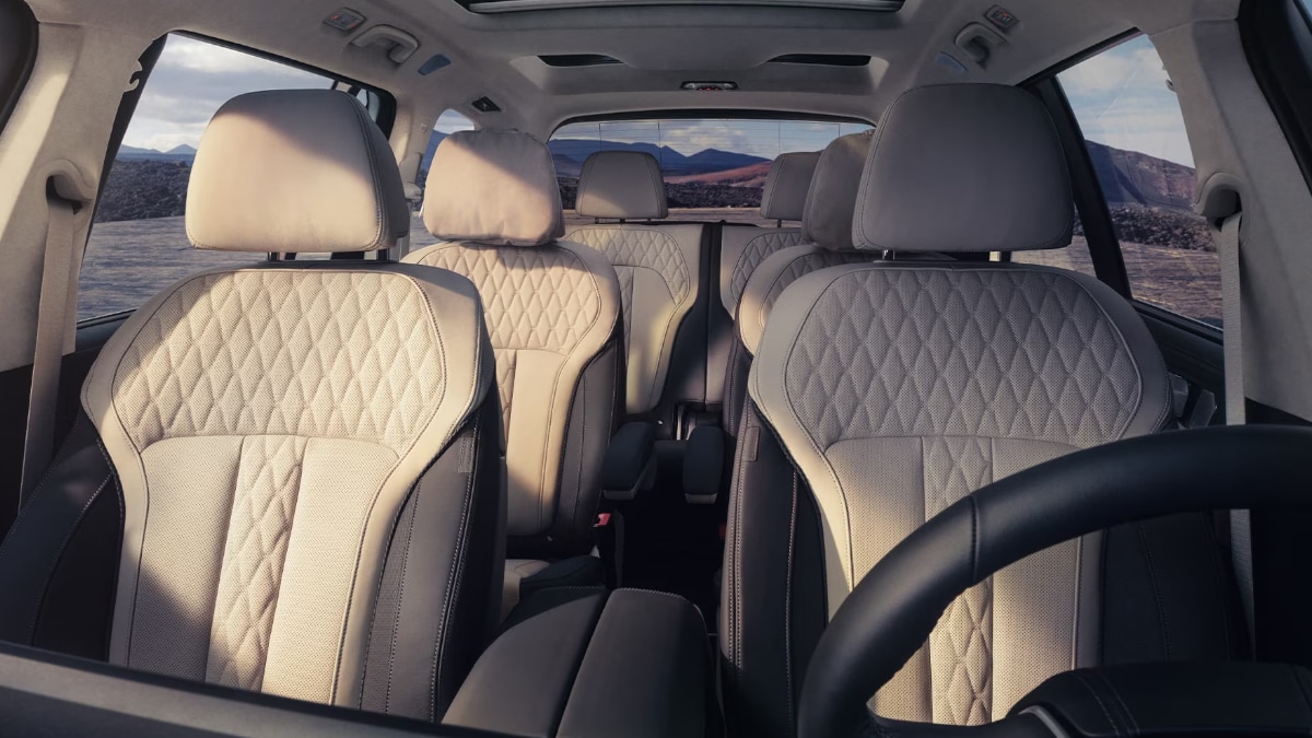 View of BMW 3rd row seating