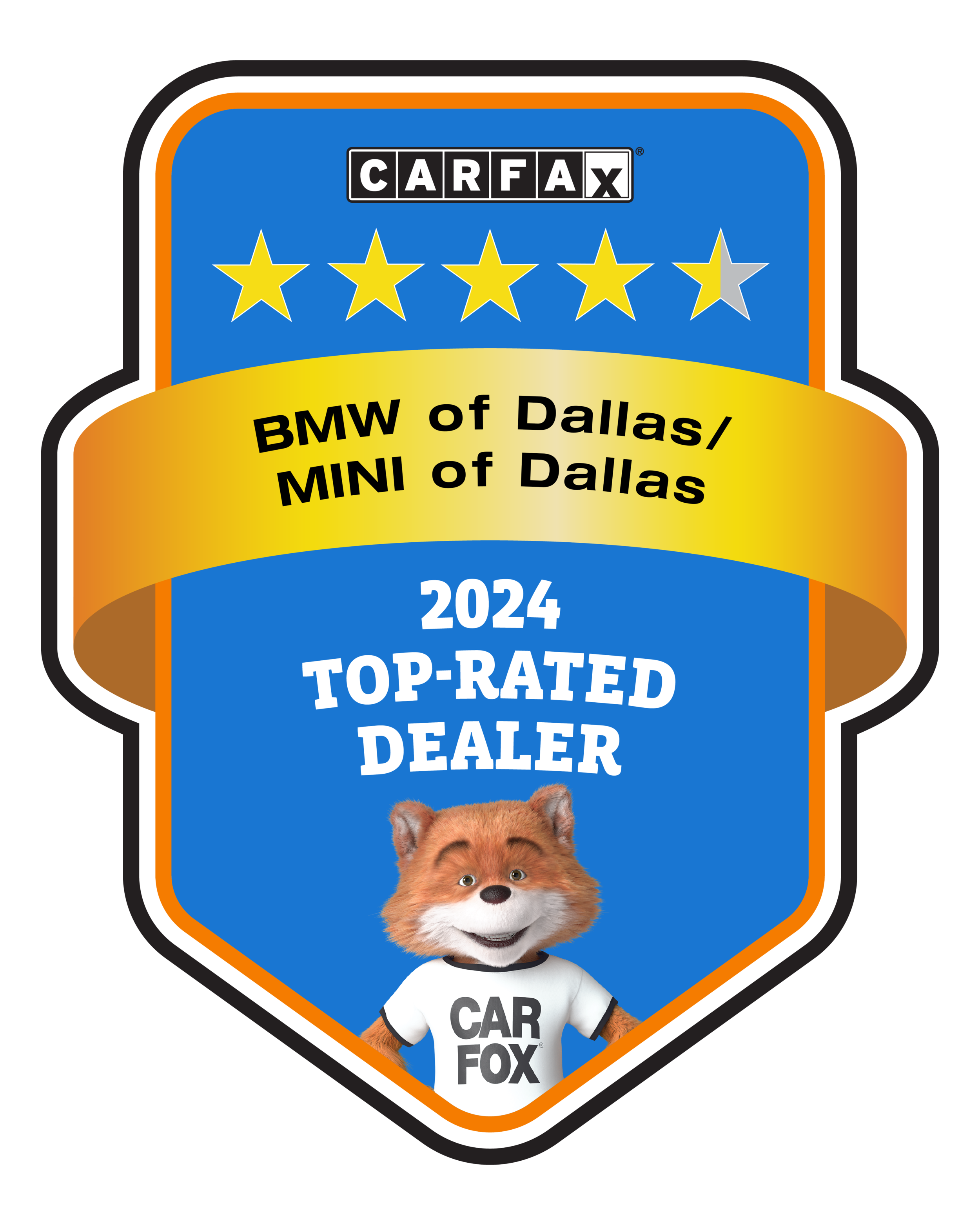 MINI of Dallas CARFAX Top-Rated Dealer badge