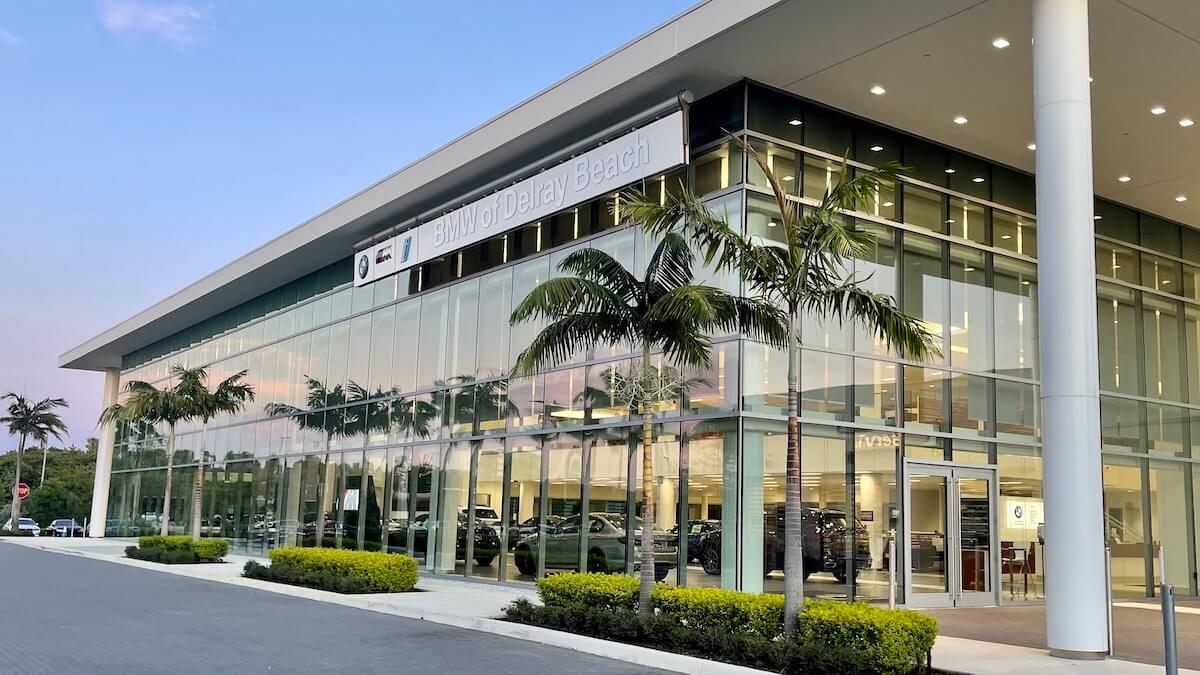 Exterior view of BMW of Delray Beach