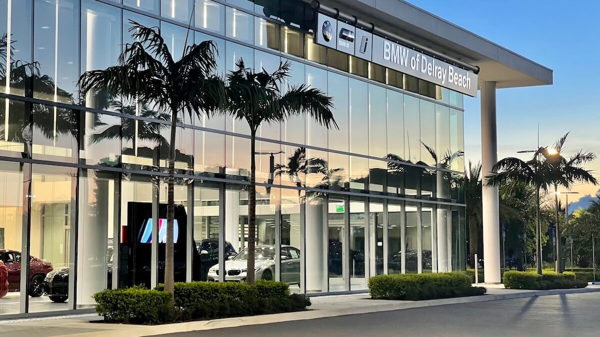 Exterior view of BMW of Delray Beach