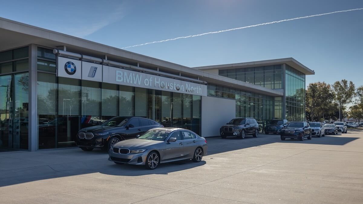 Exterior view of BMW of Houston North