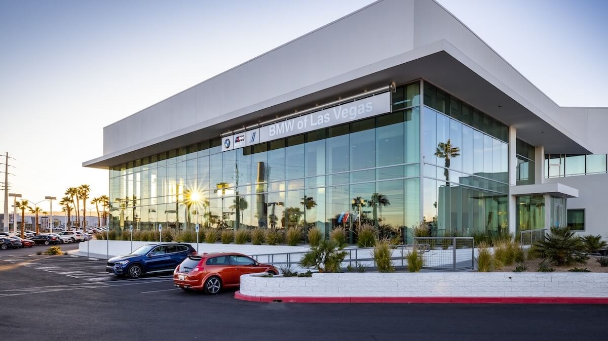 Exterior view of BMW of Las Vegas