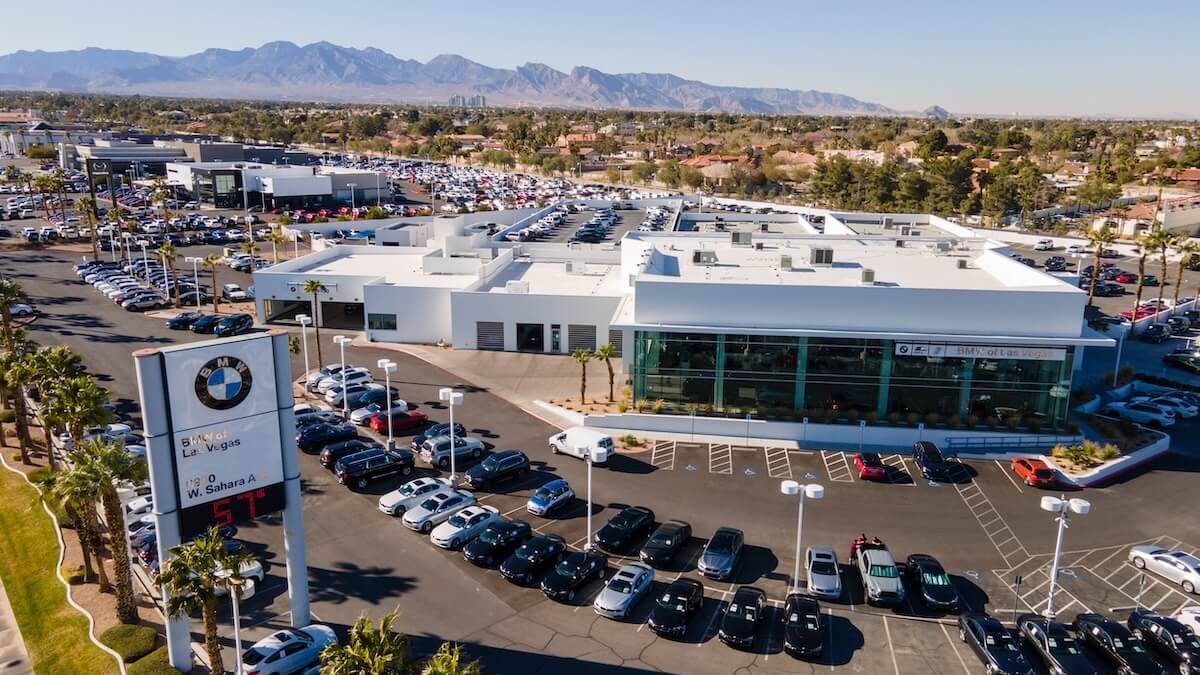 Exterior view of BMW of Las Vegas