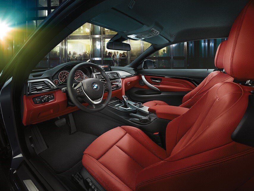 BMW 4 Series Couple red interior
