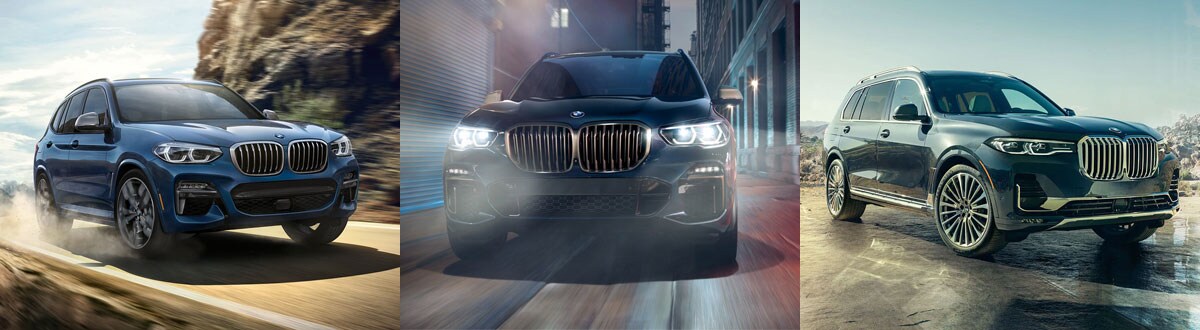 2020 BMW X3 vs 2020 BMW X5 vs 2020 BMW X7