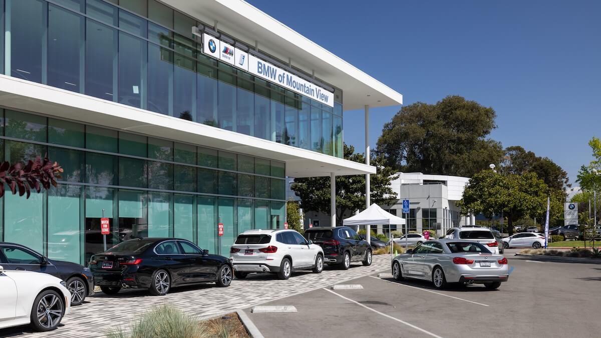 Exterior view of BMW of Mountain View