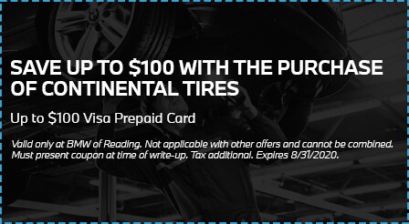 Save up to $100 with the purchase of Continental Tires