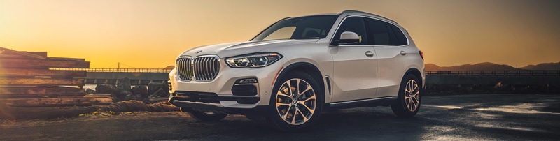 BMW X5 White Front View