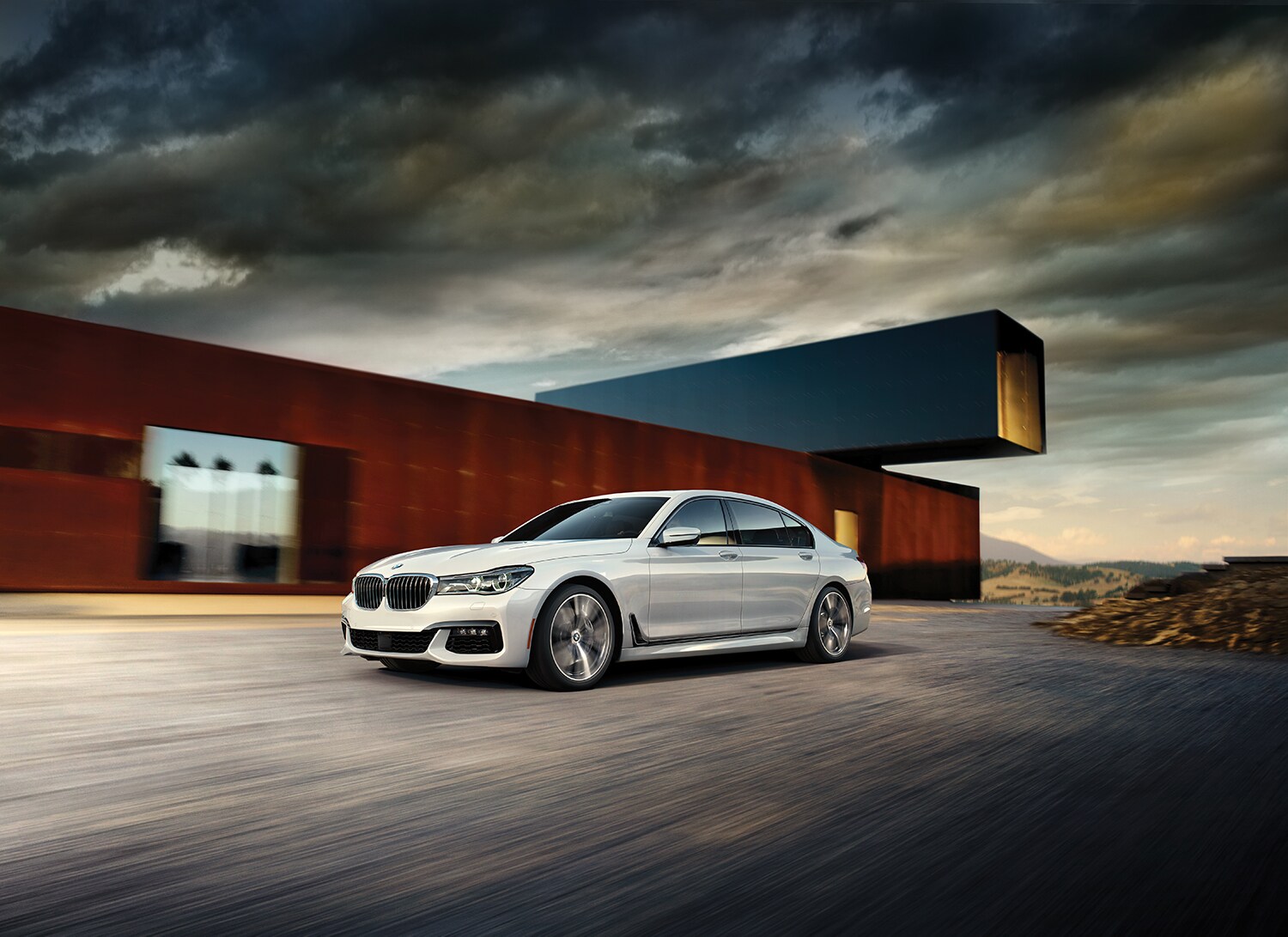 BMW of Rockville is a car dealership near Potomac MD | 2020 BMW 7 Series driving fast
