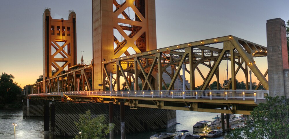 Sacramento, CA View of Tower Bridge in Sacramento, CA