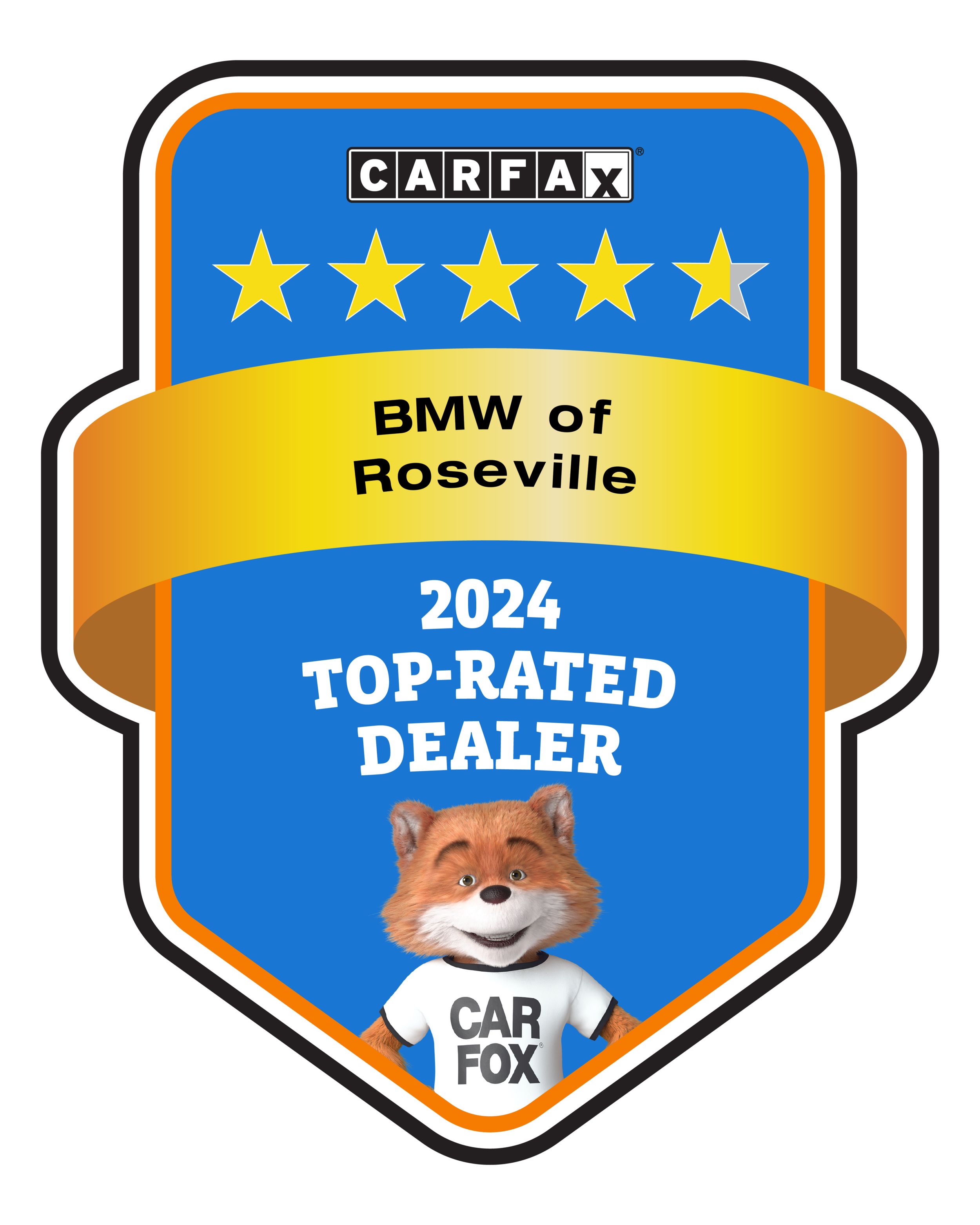 BMW of Roseville Recognized as a CARFAX Top-Rated Dealer 2024 CARFAX Top-Rated Dealer badge