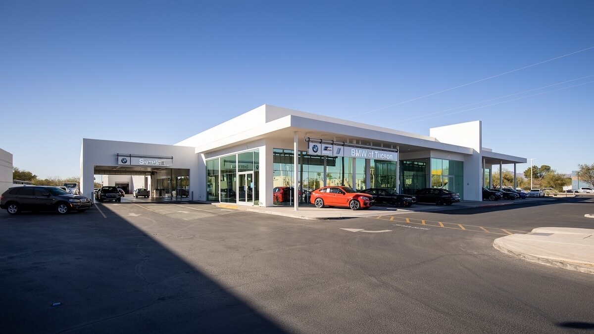 Exterior view of BMW of Tucson