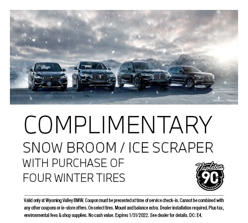Complimentary Snow Broom / Ice Scrapper with purchase of 4 winter tires